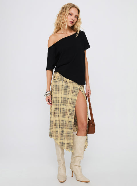 Icon Baby Off Shoulder Top Black