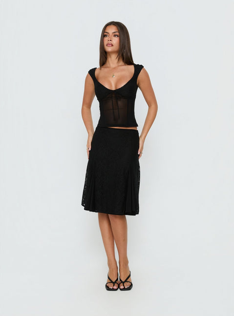 Quani Lace Top Black