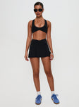 Pulse Active Halter Crop Black