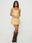 Mcbeath Mini Dress Yellow