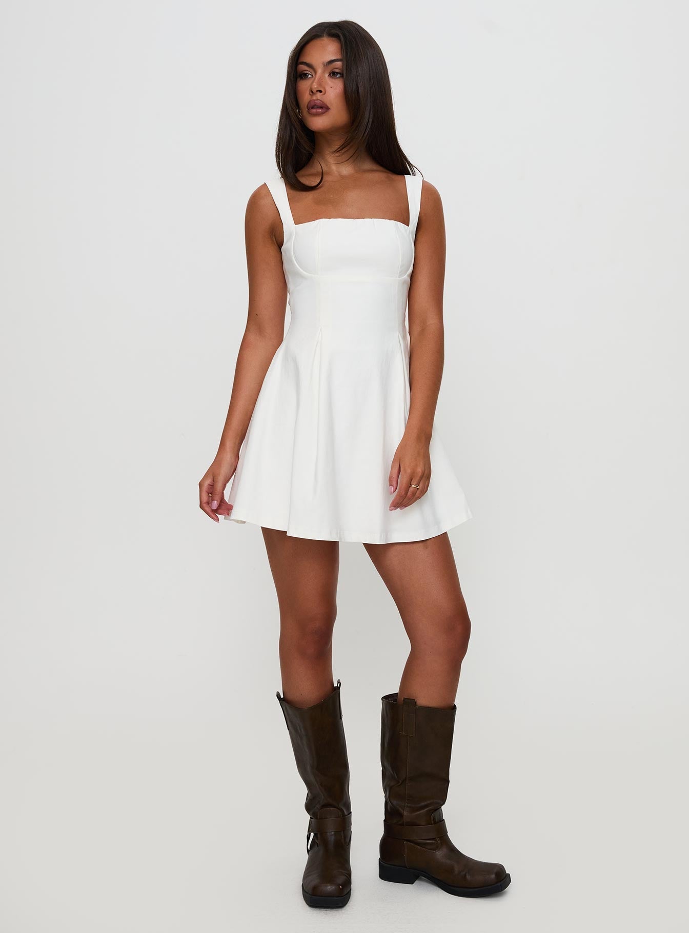 Xanthus Mini Dress White | Princess Polly