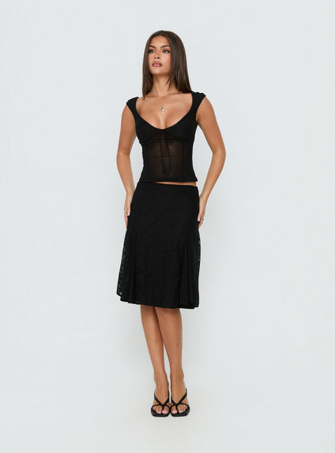 Quani Lace Top Black