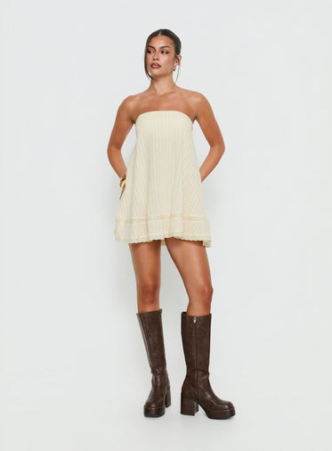 strapless open back dress Gracie Dress by Sau Lee