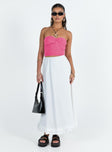 product Princess Polly Sleeveless Asymmetric Neckline  Caridi Knit Top Pink