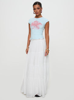 Mya Maxi Skirt White
