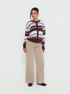 Nicolo High Rise Straight Leg Jeans Concrete