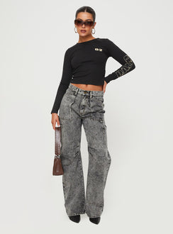 product Princess Polly High Waisted  Miami Vice Jeans Stonewash