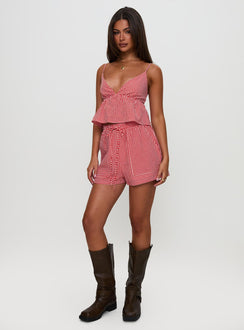 Lille Set Red Gingham