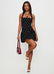 Gigli Bubble Hem Mini Dress Polka Dot