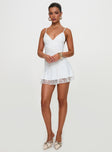 Love Is Alive Lace Mini Dress White