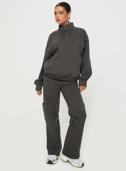 product Princess Polly High Waisted Pants High Waisted Pants High Waisted Pants High Waisted Pants  Derek Track Pants Grey