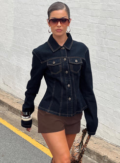 Rider Denim Jacket Dark Denim