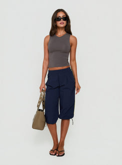 Riyah 3/4 Low Rise Nylon Trousers Navy