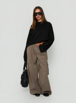 Lunea Concealed Waistband Cargo Trousers Charcoal