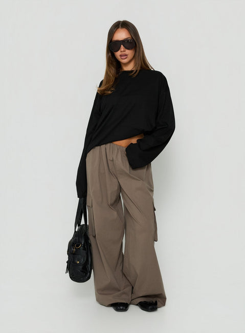 Lunea Concealed Waistband Cargo Trousers Charcoal