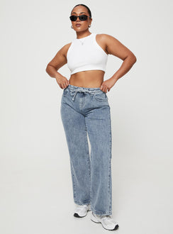 product Princess Polly Mid Rise  Pemberton Jeans Mid Wash Denim