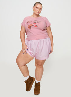 Pink Graphic print tee