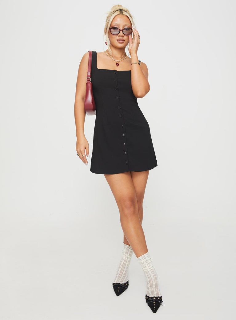 Zamie Mini Dress Black