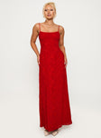 South Of France Maxi Dress Red