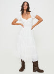 product Princess Polly Sweetheart Neckline  Danny Midi Dress White