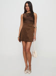 Rosabella Mini Dress Brown