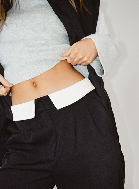 product Princess Polly High Waisted Pants  Lacro Pants Black