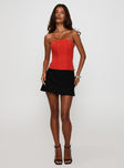 Moneypenny Strapless Top Orange