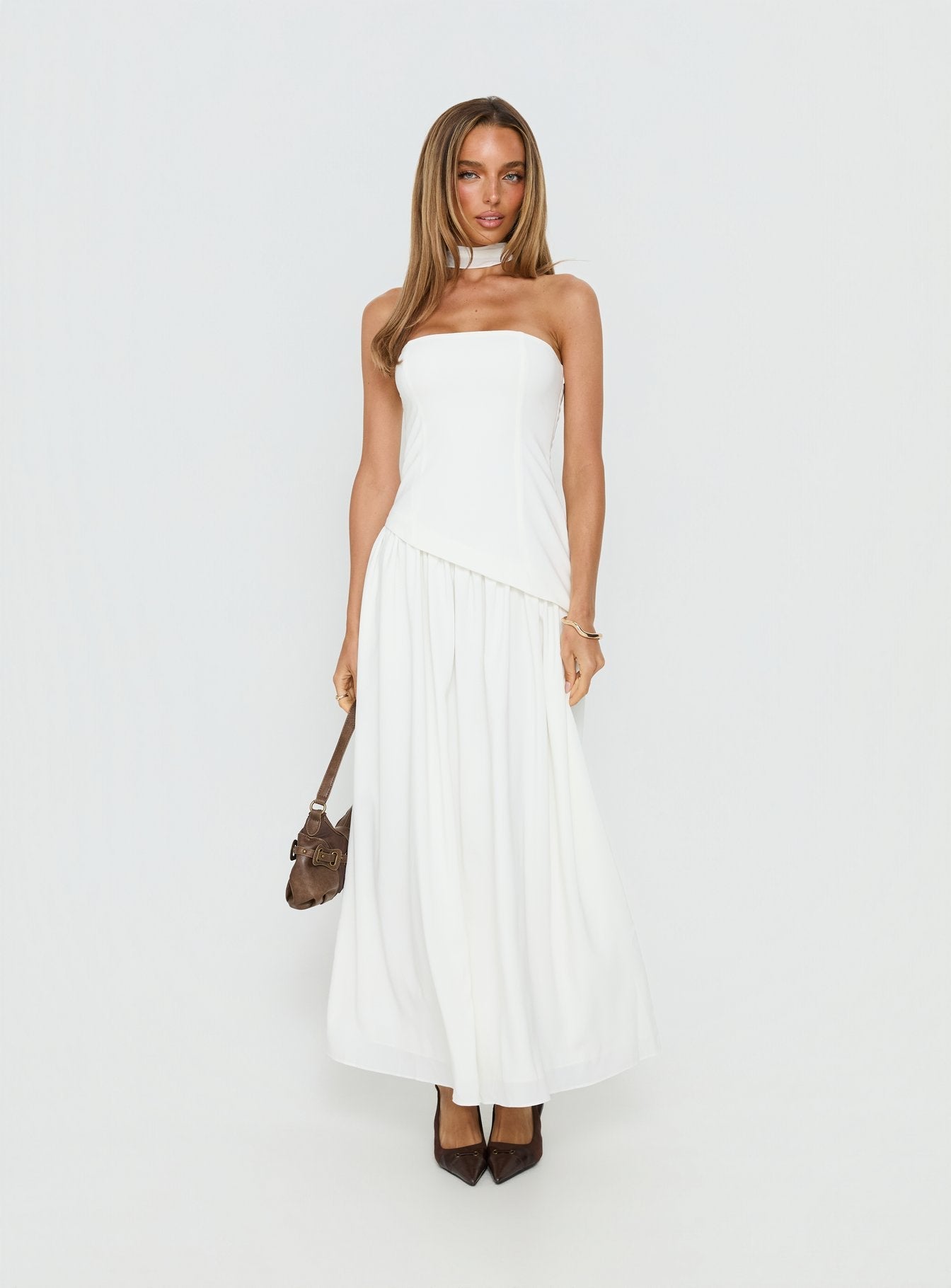 drop waist maxi dress uk Coco Dropped Waist Maxi Dress - Black