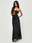 product Princess Polly High Neck  Hessy Bow Maxi Dress Black