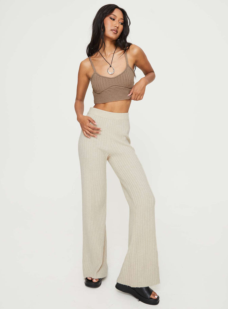 Knit Top  Sweetheart neckline, cropped style