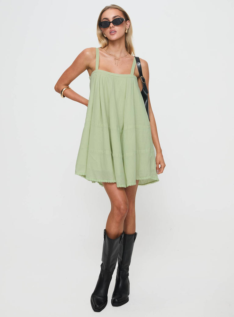 Jubilant Mini Dress Green