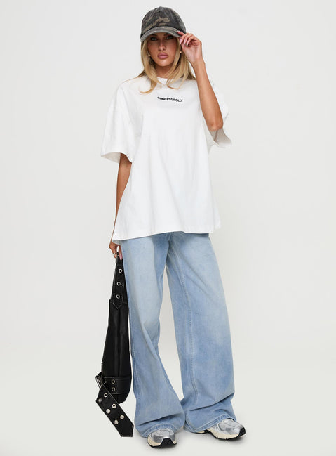 Power Play Active Oversized Tee White