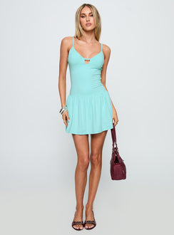 Win Me Over Playsuit Blue