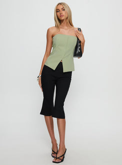 Lavish Living Strapless Top Green