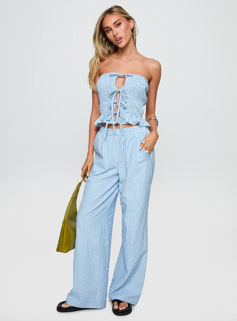 Sudden Sorcery Strapless Set Blue