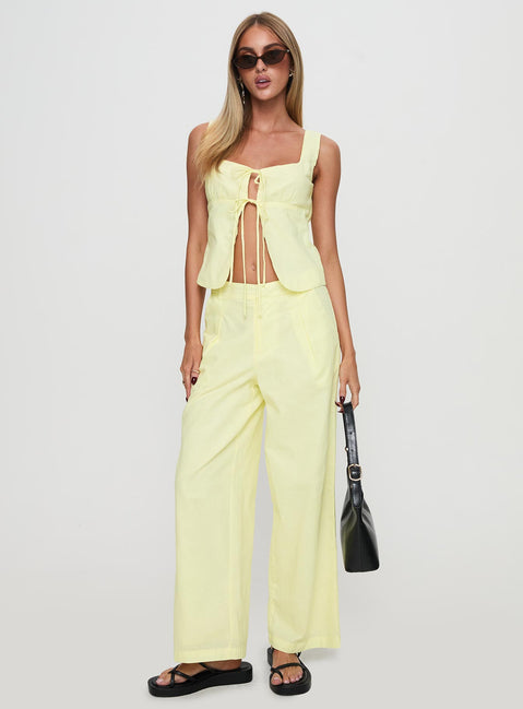 Such A Charmer Tie Up Set Yellow