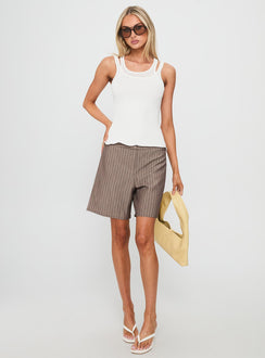 Ceyla Layered Tank Top White