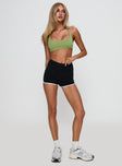 Finish Line Active Cross Back Top Green