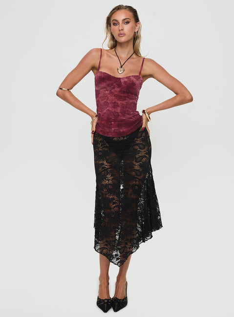 front view of model wearing Princess Polly Solora Top Pink Sleeveless Sweetheart 