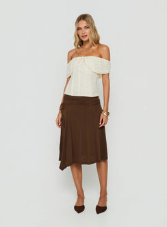 Colettie Short Sleeve Top Cream