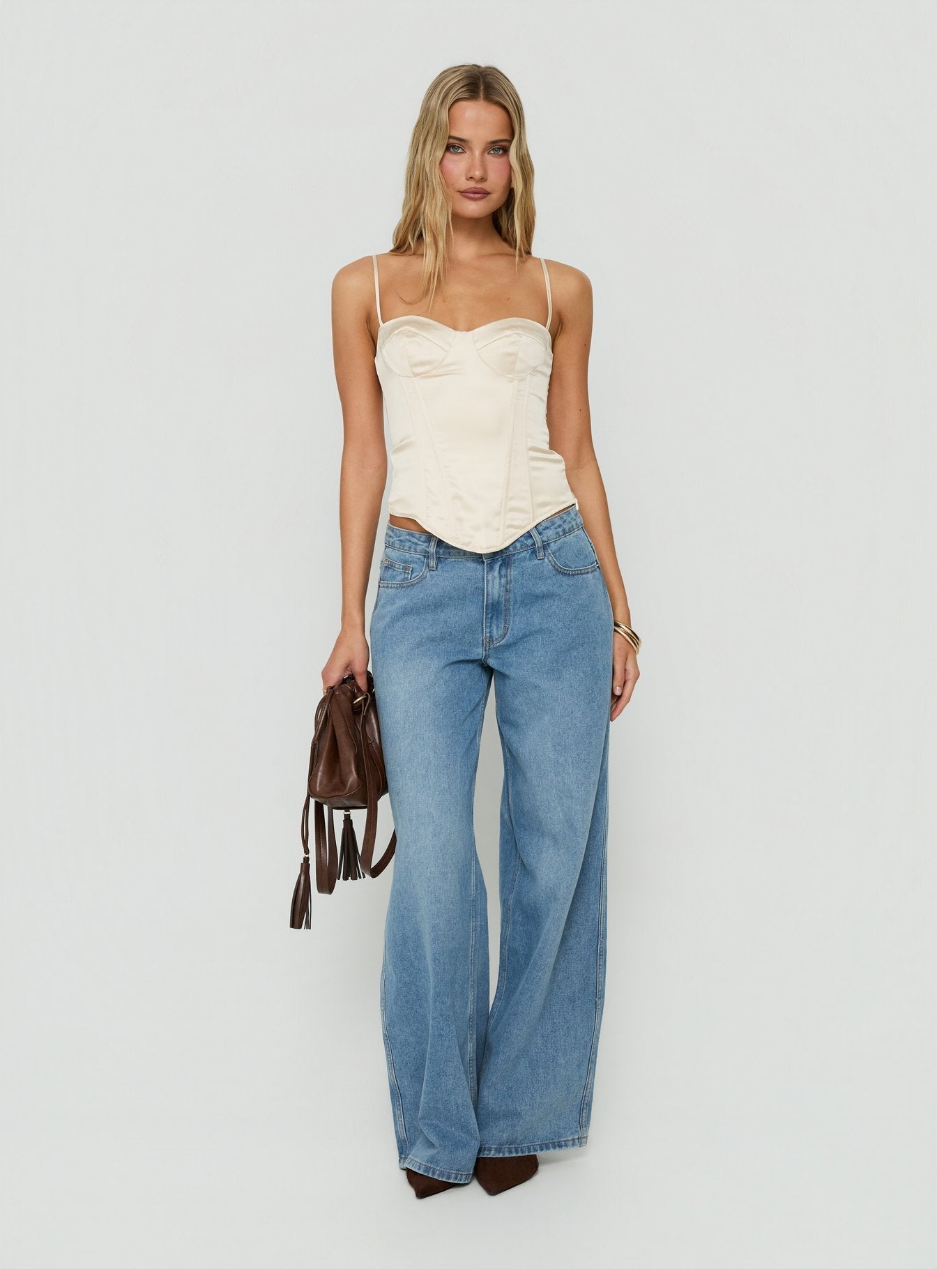 Selesta StructuRed Bustier-Top Champagner