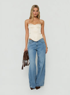 Selesta StructuRed Bustier-Top Champagner