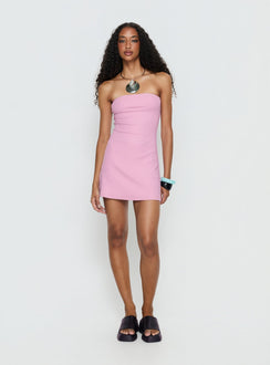 Baseline Strapless Mini Dress Pink