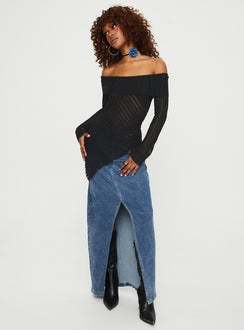 Cloud Sweater Black Princess Polly  Cropped 