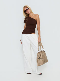 Lunea Concealed Waistband Pants White