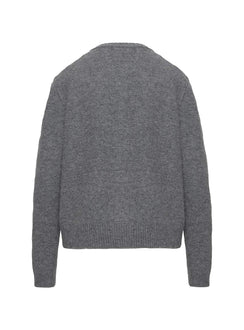 back view of model wearing Princess Polly Better Than Fiction Cardigan Grey Long 