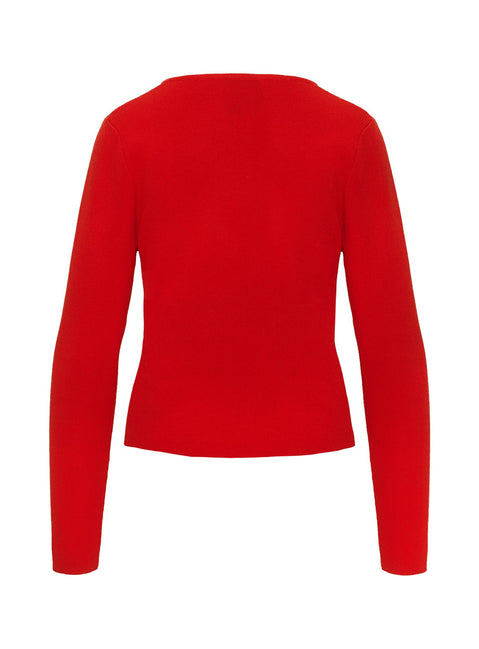 product Princess Polly Old Burlington Knit Cardigan Red Long 