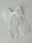 Emorie Hair Bow White