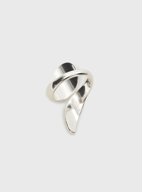 Silver-toned ring