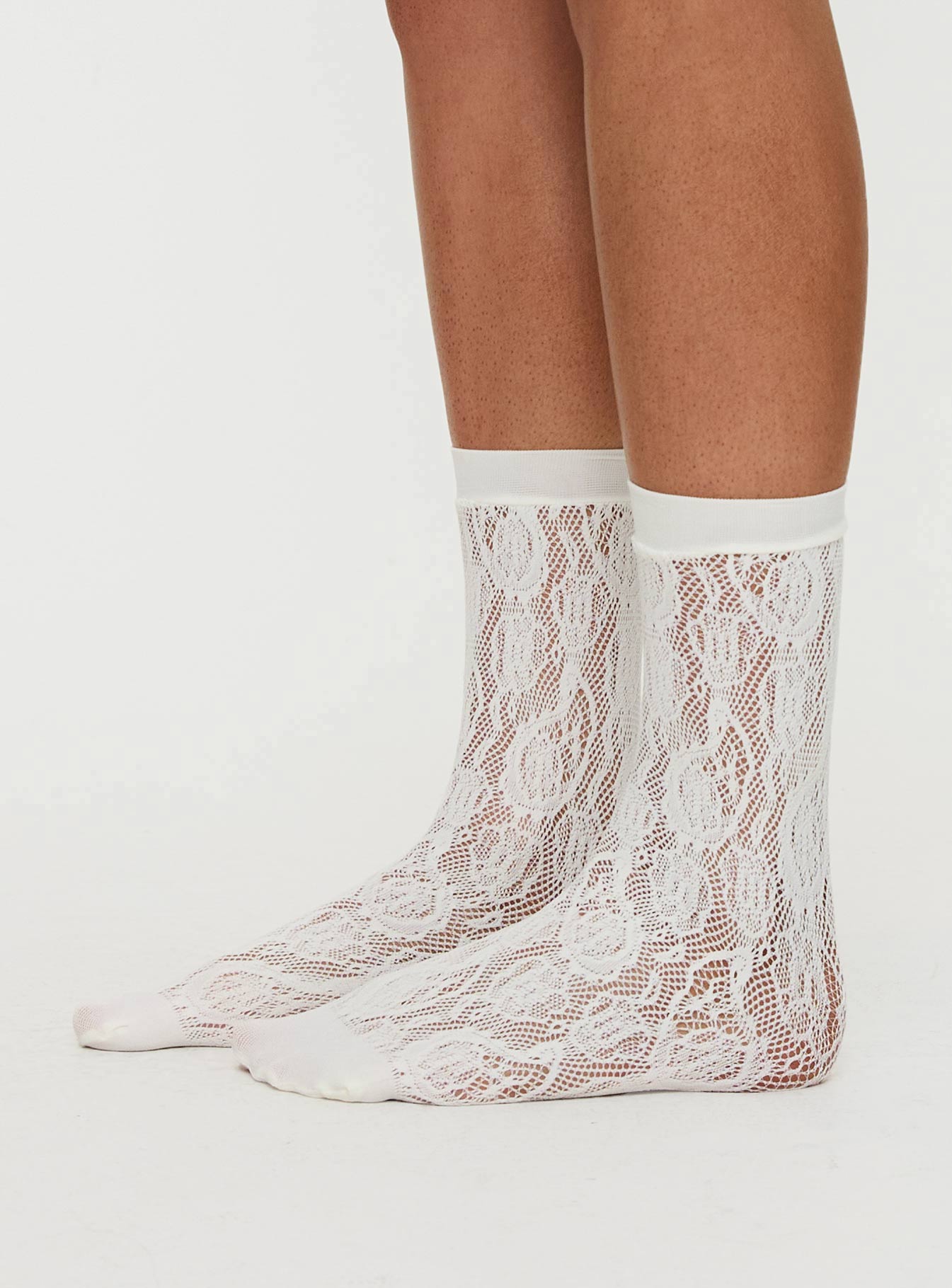 Affogato Lace Socks White